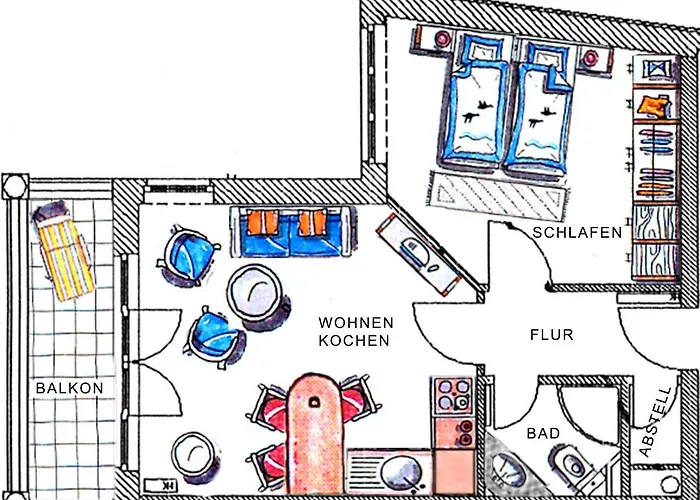 Haus Hansa 6 Lägenhet *